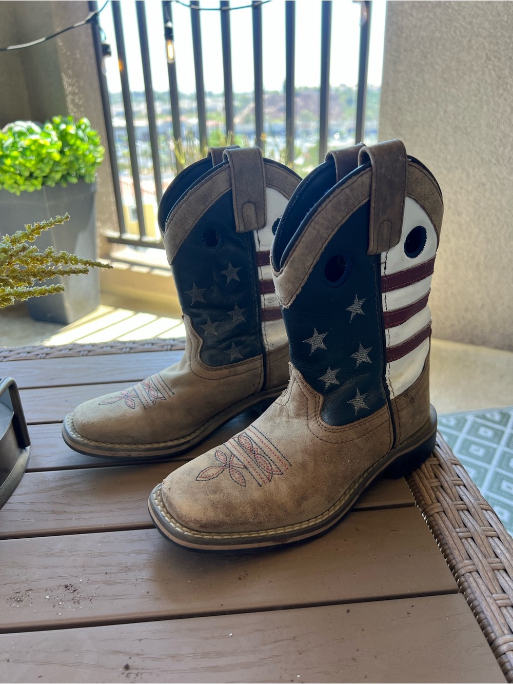 Cody James Cowboy Boots with American Flag Shaft